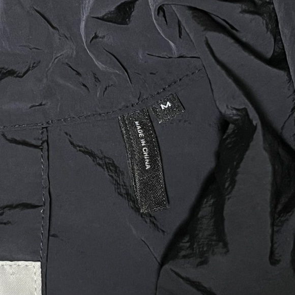 Helmut Lang Black Short Sleeve Streetwear Hoodie Side Zip Gorpcore Tunic Size M - Picture 8 of 10